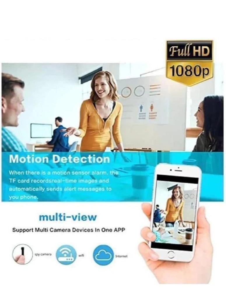 Spy Camera Wireless Hidden Camera, Real 4K HD DIY Mini WiFi Camera Home Security Camera Small Camera Nanny Cam with Motion