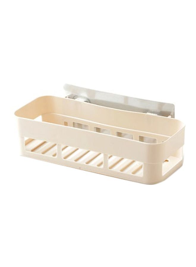 Qiangtie Wall Rack Bath Organizer Beige One Size