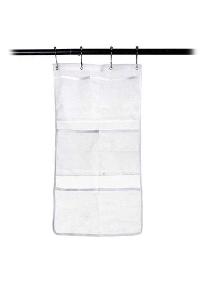 Six-Port Hanging Organizer Bag White 33 x 60centimeter