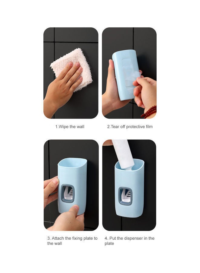 Automatic Toothpaste Dispenser Blue 28 x 12 17cm