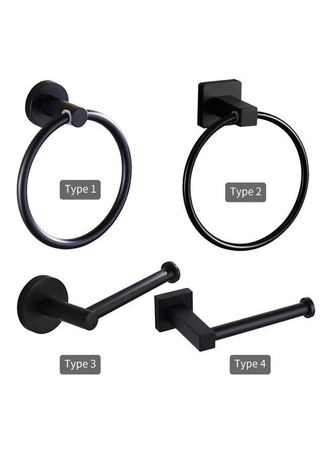 Ring Towel Holder Black 19.00 x 6.50 11.00cm