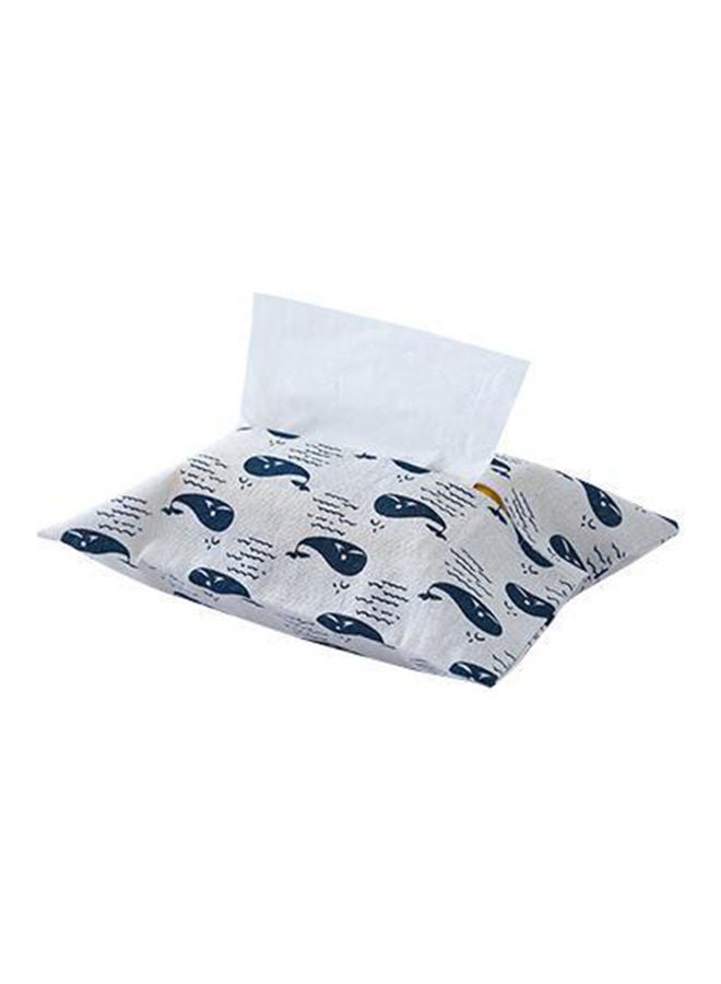 Tissue Box Cover White/Grey 25x0.5x18cm