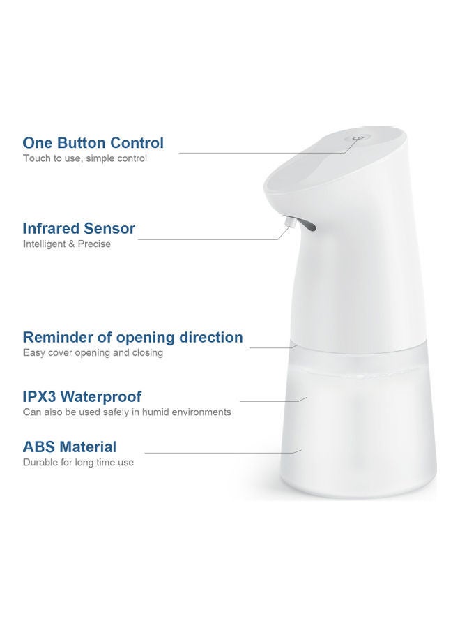 Touchless Hands-Free Infrared Motion Sensor Liquid Sprayer White 450ml