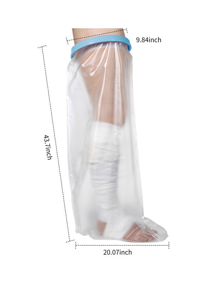 Reusable Leg Cast Cover Clear 43.7 x 20.07 9.84inch