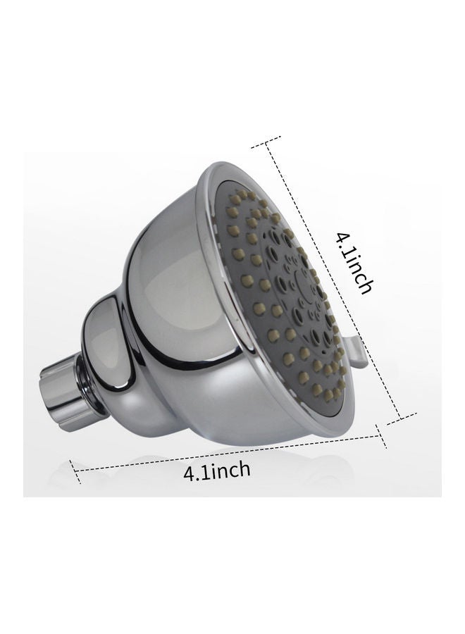 High Pressure Shower Head Silver/Grey 11 x 11cm