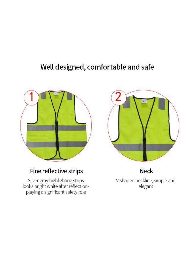 High Visibility Safety Vest Yellow 60 x 65centimeter