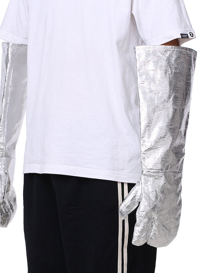 Aluminized Heat Resistant Safety Work Glove Silver One Size