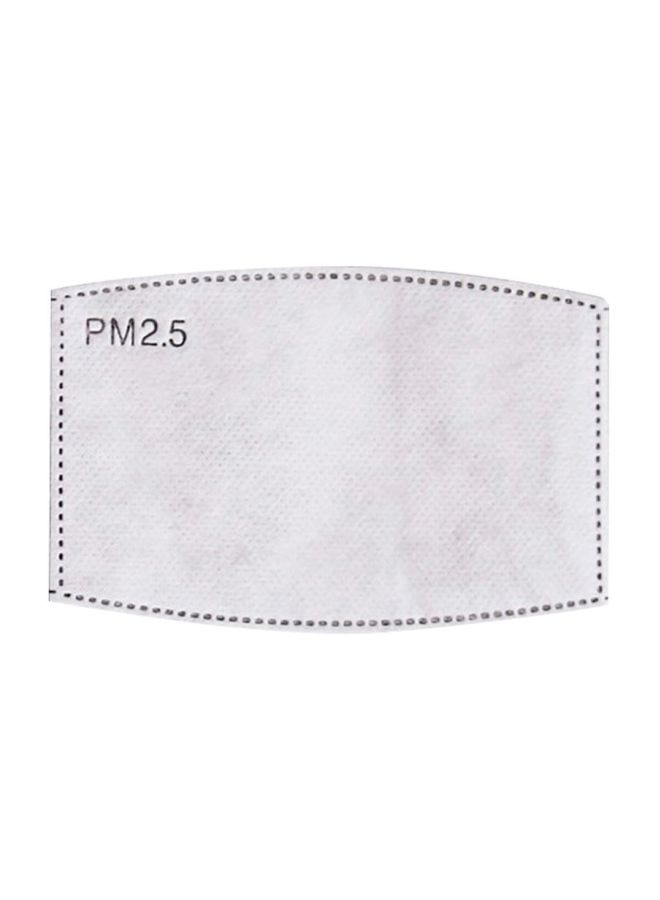 20-Piece Activated Carbon Mask-Filter White 13x8x10centimeter
