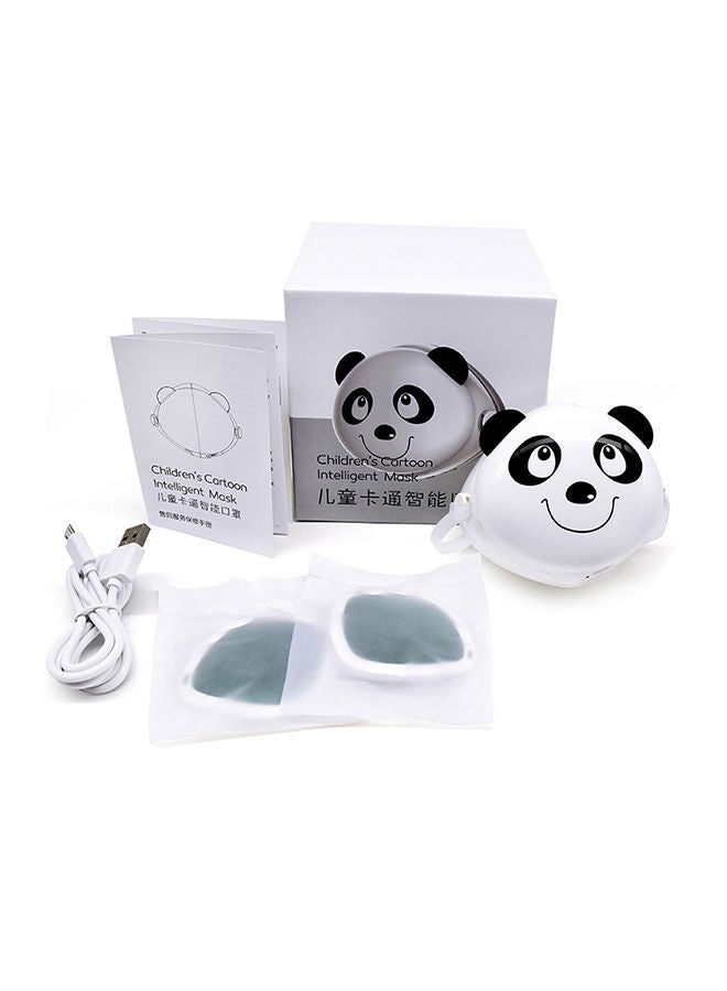 4 Layer Filter Element Intelligent Electric Mask Sporty Cute Panda Design white 11.5x11.5x11.5centigram