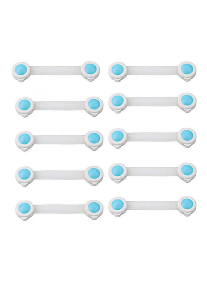 10 Pcs Baby Children Kids Safety Care Plastic Blue-white