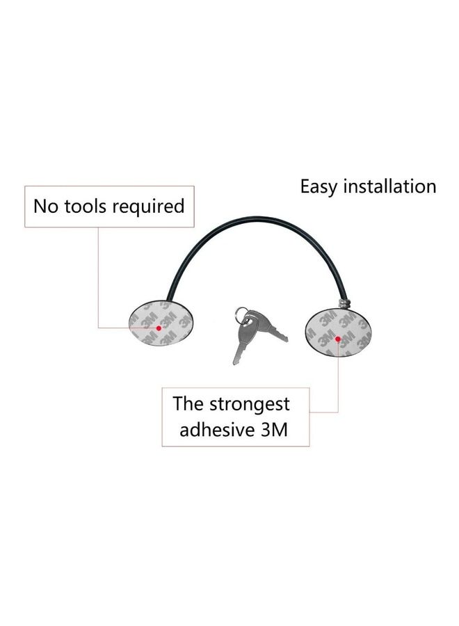 2-Piece Refrigerator Door Locks With 4 keys White