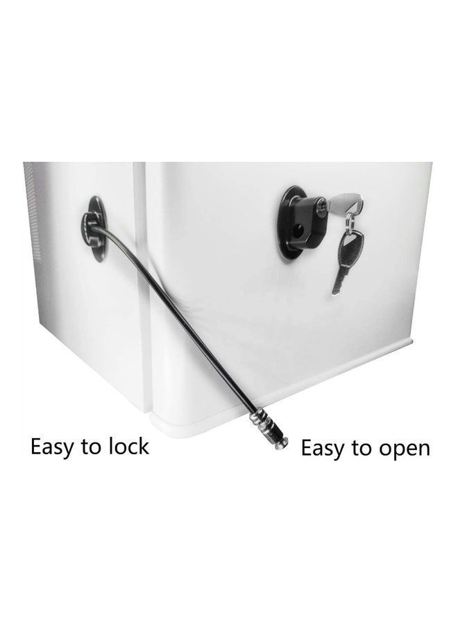 2-Piece Refrigerator Door Locks With 4 keys White