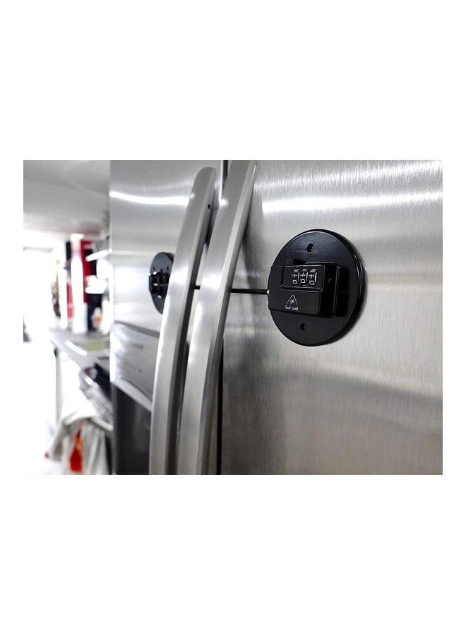 Fridge Door Digit Combination Lock Black