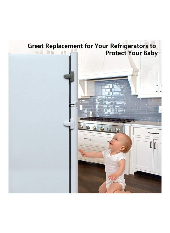 Baby Safety Freezer Door Lock Grey