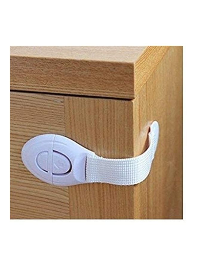 10-Piece Door Cabinet Cupboard Safety Lock White