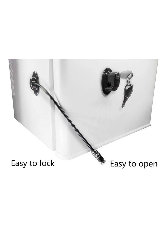 4 Pack Refrigerator Door Lock With Four keys Black