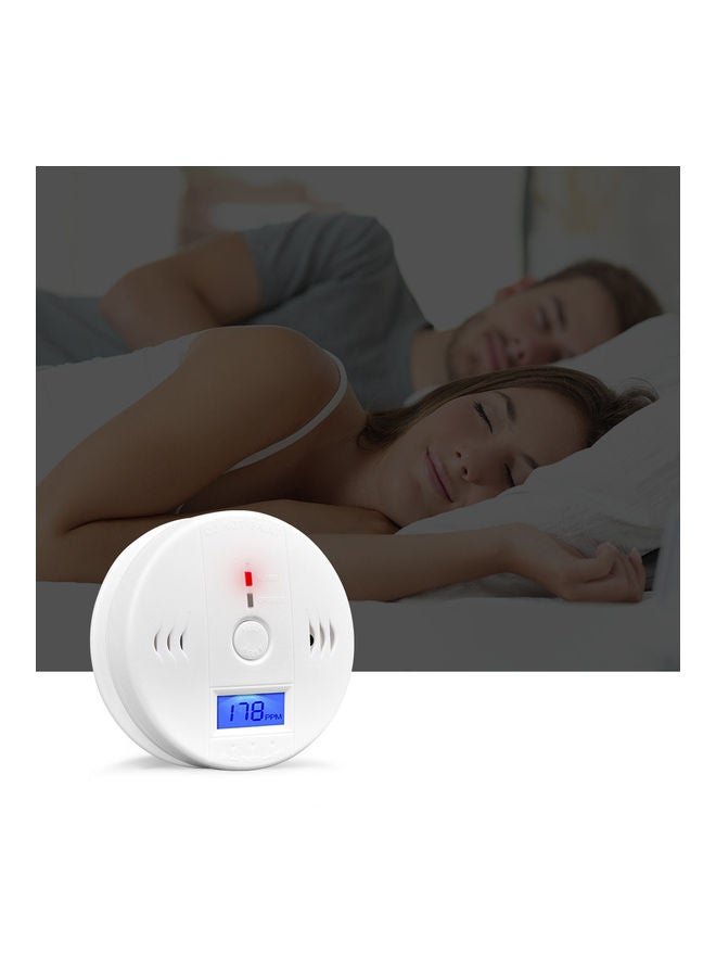 Carbon Monoxide and Alarm Sensor CO Detector White