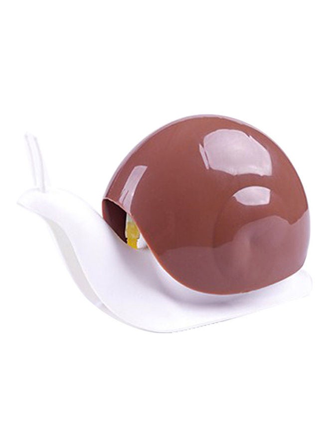 Snails Shaped Bathroom Soap Dispenser Brown/White 17.5x7.2x11cm