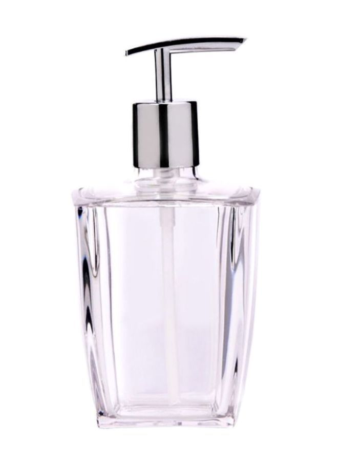 Hand Sanitizer Dispenser Clear/Silver 320ml