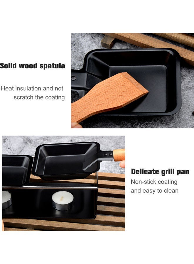 Non-Stick Cheese Melter Pan Black/Brown 23.50x7.00x10.50cm