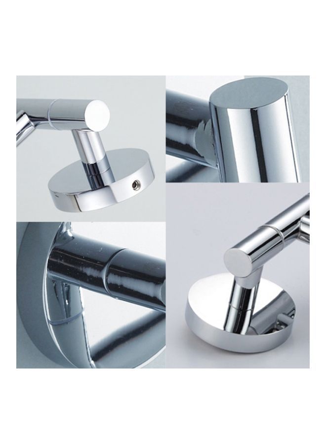 Polished Chrome Towel Holder Rack Silver 13.5x5.3inch