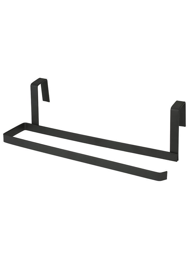 Towel Rack Plastic Wrap Holder Black 26x9x8cm