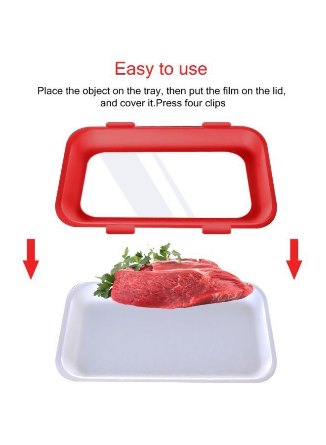 Refrigerator Preservation Tray Red 30X2.8X22.5centimeter