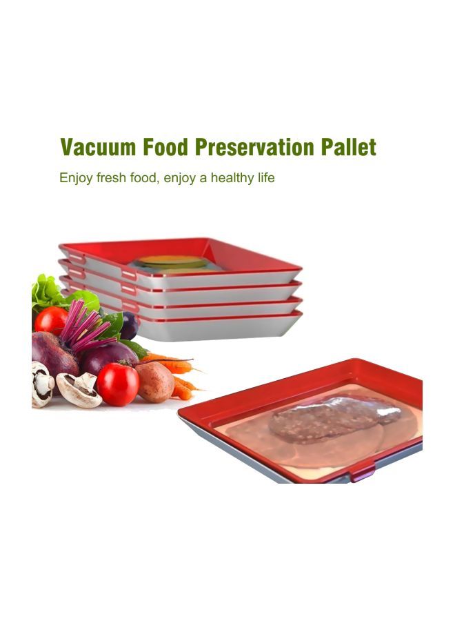 Refrigerator Preservation Tray Red 30X2.8X22.5centimeter