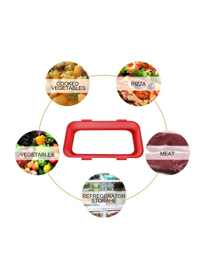 Refrigerator Preservation Tray Red 30X2.8X22.5centimeter