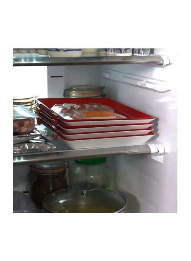 Refrigerator Preservation Tray Red 30X2.8X22.5centimeter