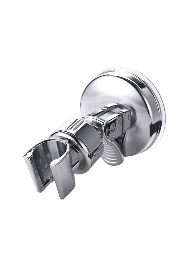 Adjustable Chrome Finish Shower Head Holder Silver 8x3x72cm