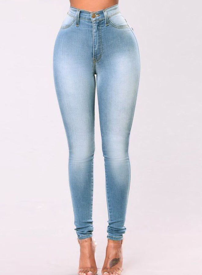 High Waist Jeans Blue