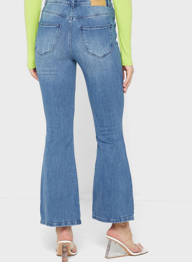 Flared Hem Jeans