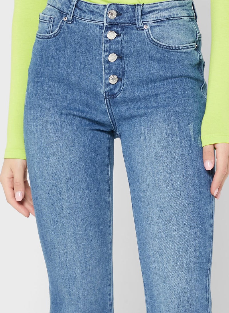 Flared Hem Jeans