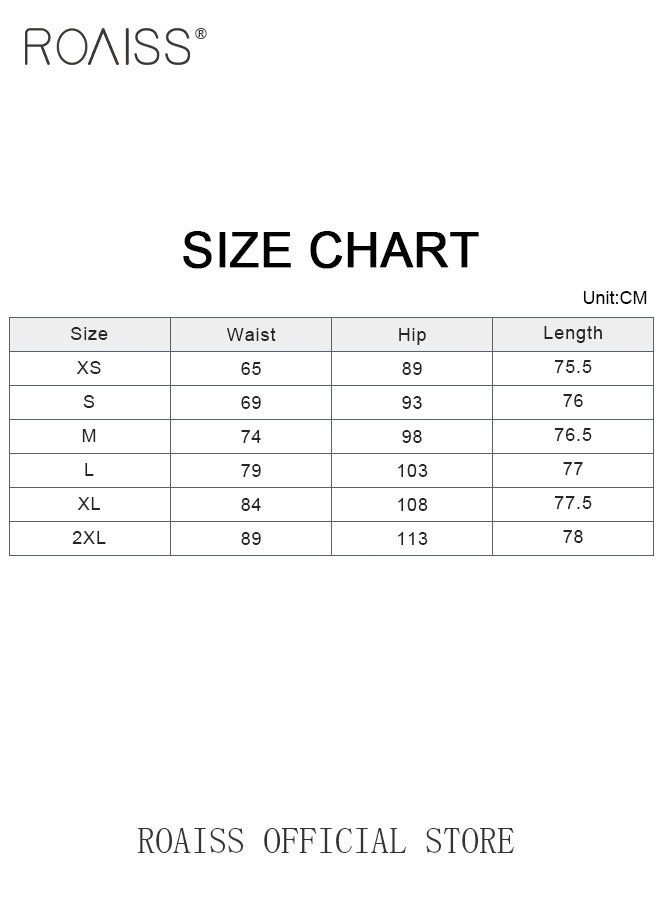 Plus Size Women Denim Pants Solid Color Skinny Fit Distressed Jeans Leg Flattering Design Fashionable and Versatile Suitable for School and Commuting
