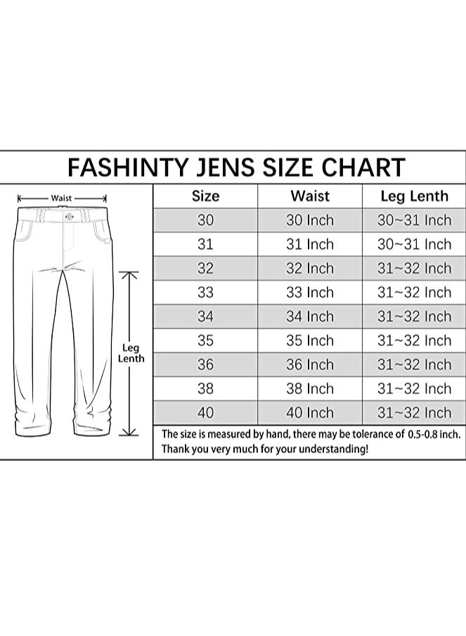 Mens jeans pants straight fit tapered leg skinny jean for work and casual BK-38