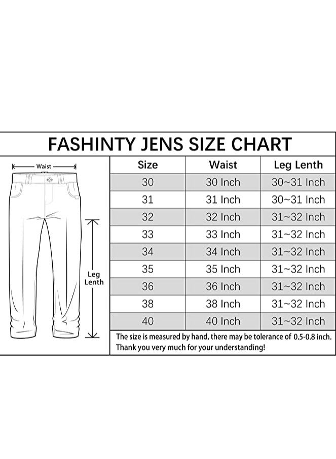 Mens jeans pants straight fit tapered leg skinny jean for work and casual BL34