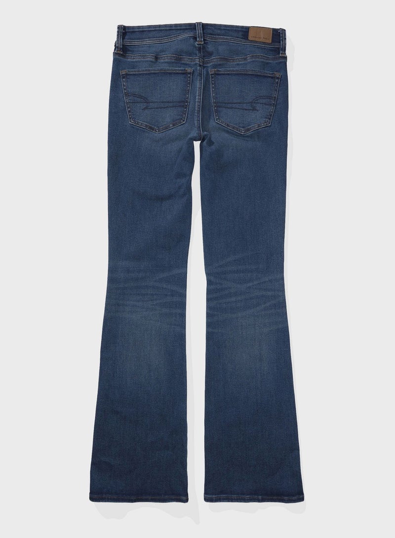 High Waist Straight Fit  Flared Jeans