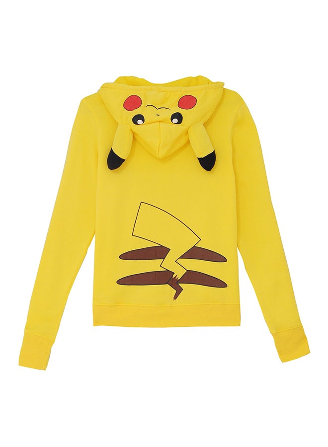 Pikachu Inspired Hooded Jacket Yellow