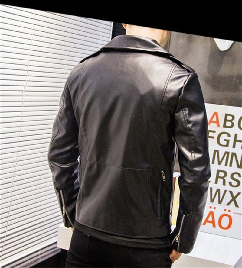 Leather Biker Jacket Black