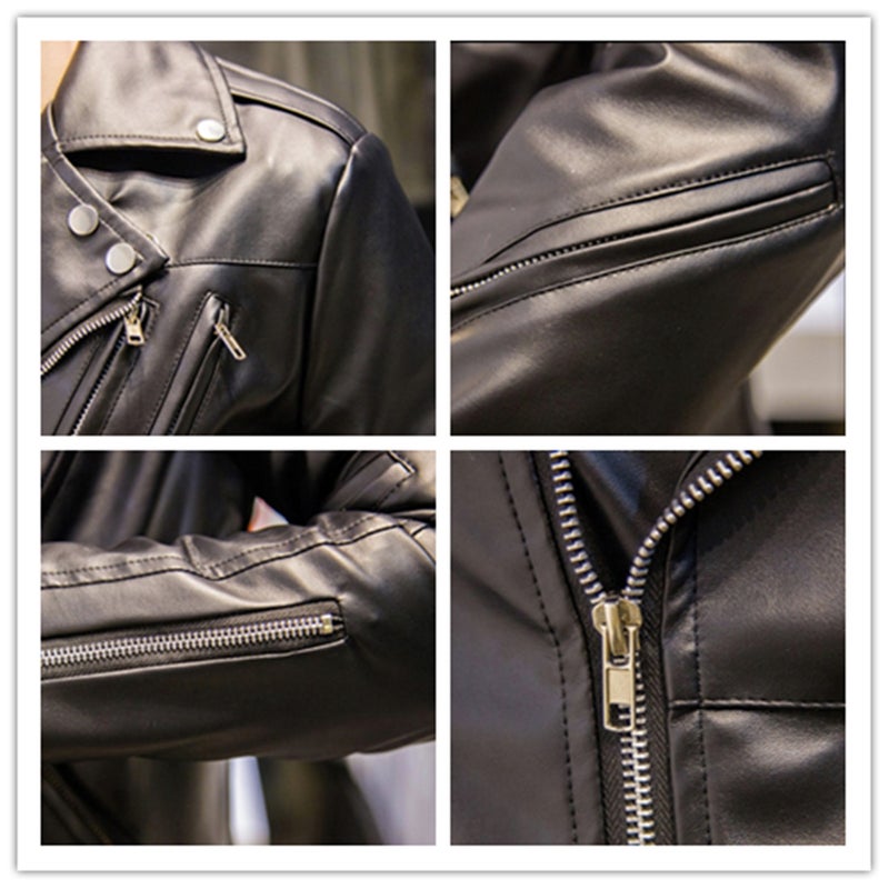 Leather Biker Jacket Black