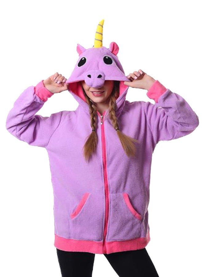 Unicorn Hooded Jacket Purple