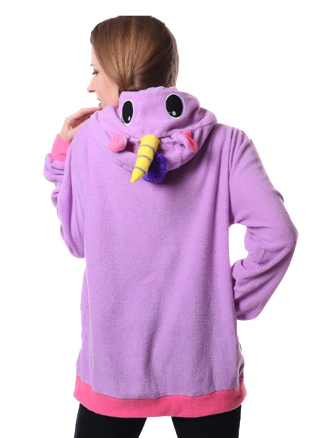 Unicorn Hooded Jacket Purple