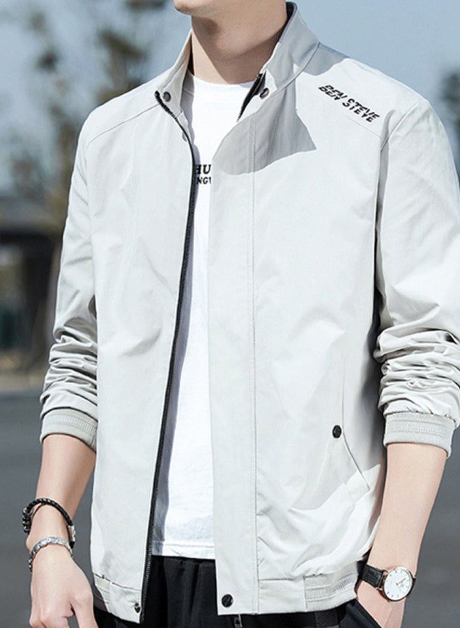 Autumn men's jacket 2020 new casual coat youth trend men's stand collar Baseball Jacket khaki