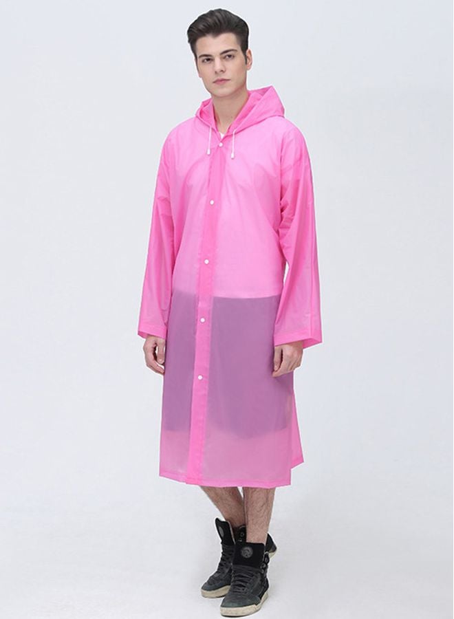 EVA Hooded Raincoat Pink