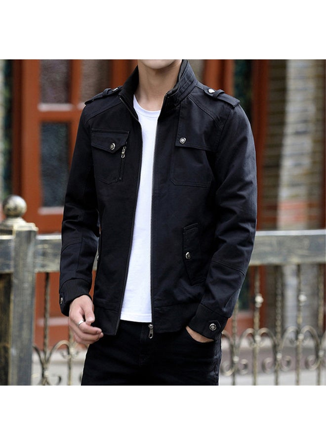 Men's Coats 2020 New Cotton Thickened Jacket black