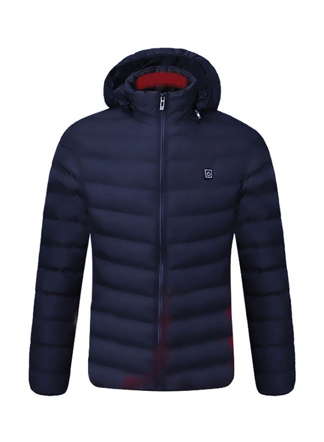 USB Heated Down Jacket Blue