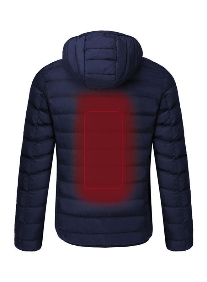 USB Heated Down Jacket Blue