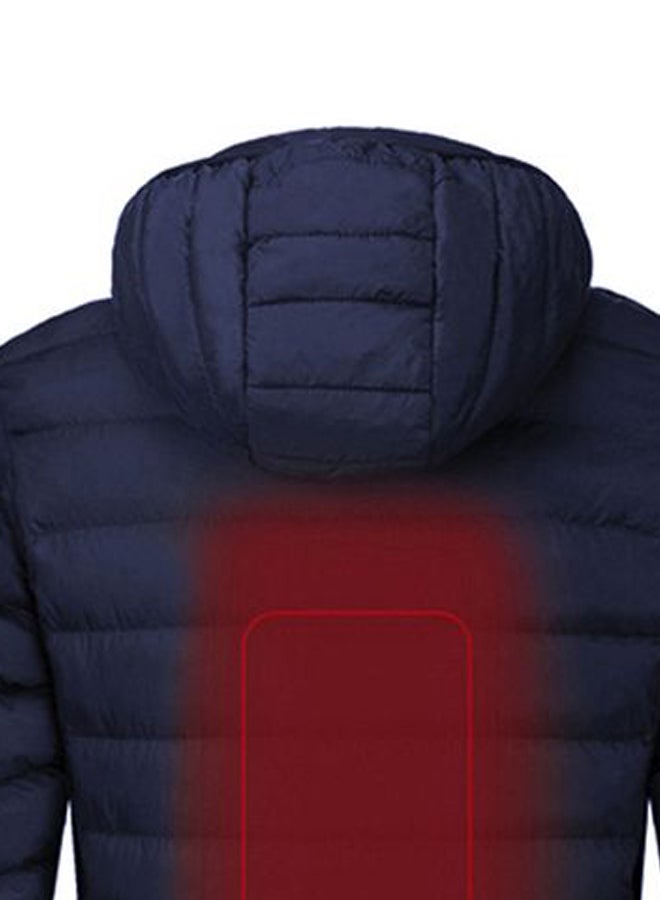 USB Heated Down Jacket Blue