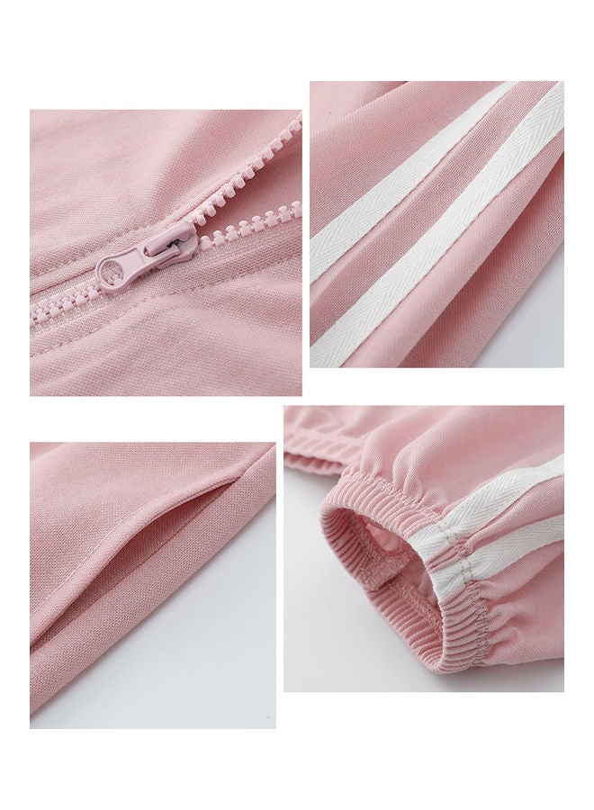 Loose Casual Sport Thin Coat Pink